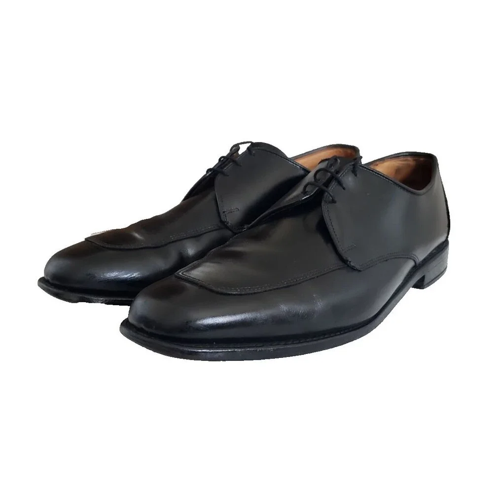 Allen Edmonds Burton Men's Bicycle Toe Dress Shoes Size 12 D Leather Black